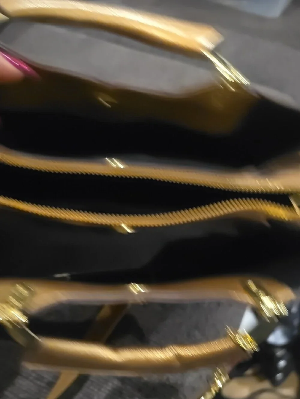 Gold Accent Monogram Satchel Handbag - Designer Style